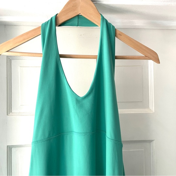 Patagonia Morning Glory Halter Neck Athletic Dress Teal Green Size M - Picture 3 of 10